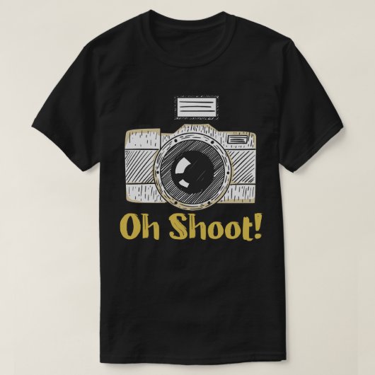Oh Shoot Grappige Fotograaf T-shirt (Design voorkant)
