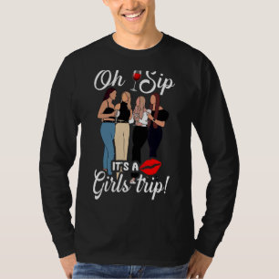 Oh Sip, het is een meisje met een trip op een vlin T-shirt