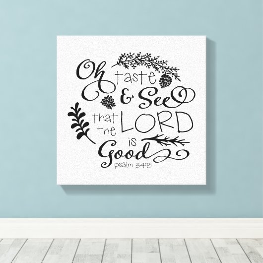 Oh Smaak en zie Decoratieve Druk Canvas (Insitu (Houten vloer))