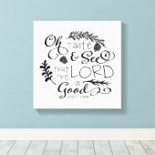 Oh Smaak en zie Decoratieve Druk Canvas Afdruk (Insitu (Houten vloer))