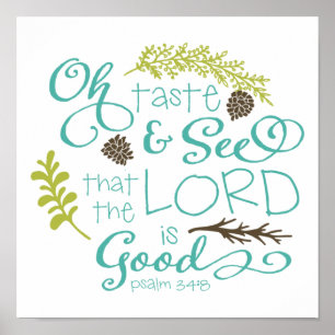 Oh Smaak en zie Decoratieve Kunstafdrukken Poster