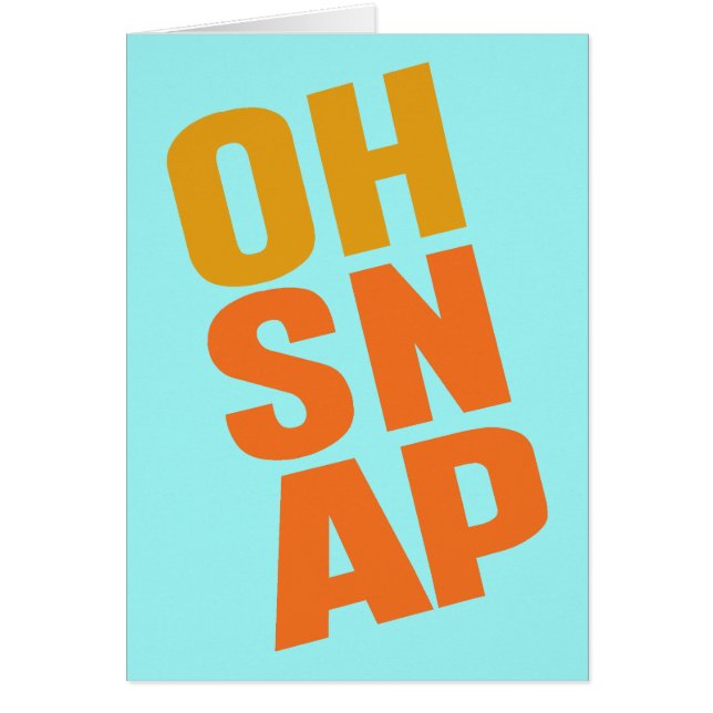 Oh Snap (Voorkant)