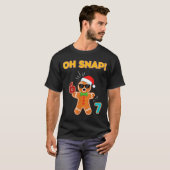 Oh Snap 67 Six Seven Meme Gingerbread Man Funny 67 T-shirt (Voorkant volledig)