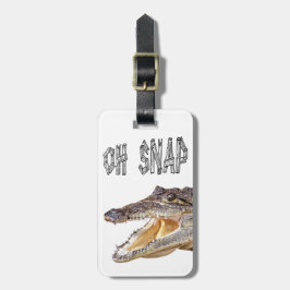 OH SNAP - Angry Gator Bagagelabel