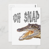 OH SNAP - Angry Gator Briefkaart (Voorkant / Achterkant)