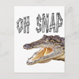 OH SNAP - Angry Gator Briefkaart