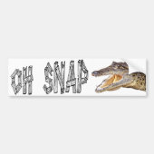 OH SNAP - Angry Gator Bumpersticker (Voorkant)