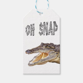 OH SNAP - Angry Gator Cadeaulabel