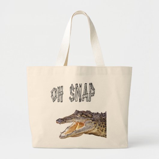 OH SNAP - Angry Gator Grote Tote Bag (Voorkant)