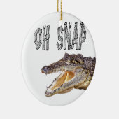 OH SNAP - Angry Gator Keramisch Ornament (Rechts)