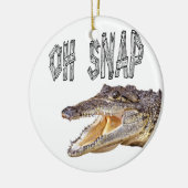 OH SNAP - Angry Gator Keramisch Ornament (Links)