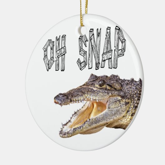 OH SNAP - Angry Gator Keramisch Ornament (Links)