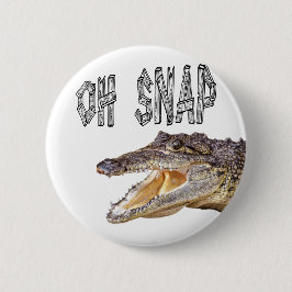 OH SNAP - Angry Gator Ronde Button 5,7 Cm