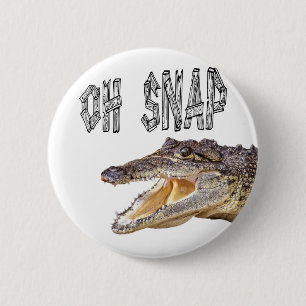 OH SNAP - Angry Gator Ronde Button 5,7 Cm
