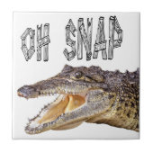 OH SNAP - Angry Gator Tegeltje (Voorkant)