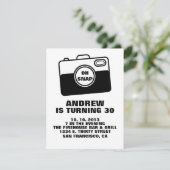 OH SNAP Birthday Invitation. Kaart (Staand voorkant)