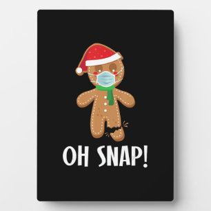 Oh snap cadeau voor kerstmanmaskers fotoplaat