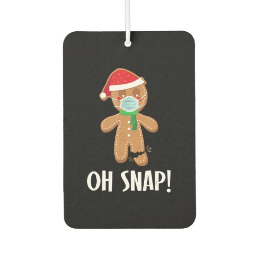 Oh snap | cadeau voor kerstmanmaskers luchtverfrisser (Voorkant)