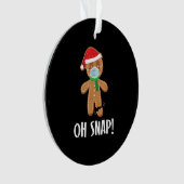 Oh snap | cadeau voor kerstmanmaskers ornament (voorkant)