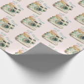 Oh Snap | Camera Birthday Cadeaupapier (Hoek)