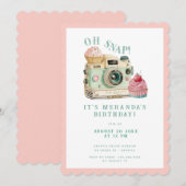 Oh Snap | Camera Birthday Kaart (Voorkant / Achterkant)