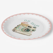 Oh Snap | Camera Birthday Papieren Bordje (Gekanteld)