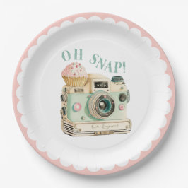 Oh Snap | Camera Birthday Papieren Bordje