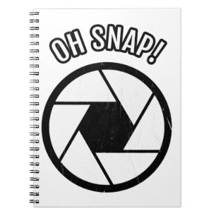 Oh Snap Camera Edition Gift for Cool Photography Notitieboek