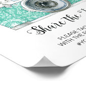 Oh Snap Camera Hashtag Weddenschap Poster (Hoek)