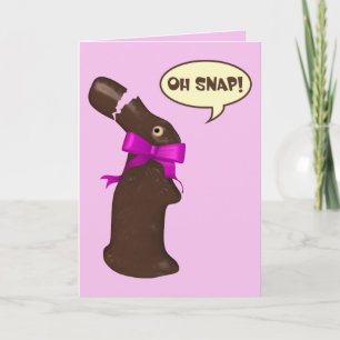 Oh Snap Chocolate Bunny Easter Feestdagen Kaart