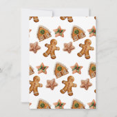 Oh Snap Christmas Cookie Exchange Gingerbread Kaart (Achterkant)