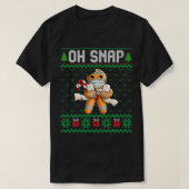Oh Snap Christmas  Funny Gingerbread Man Gift  T-shirt (Design voorkant)