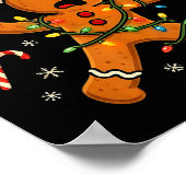 Oh Snap Christmas Gingerbread Funny Football Light Poster (Hoek)