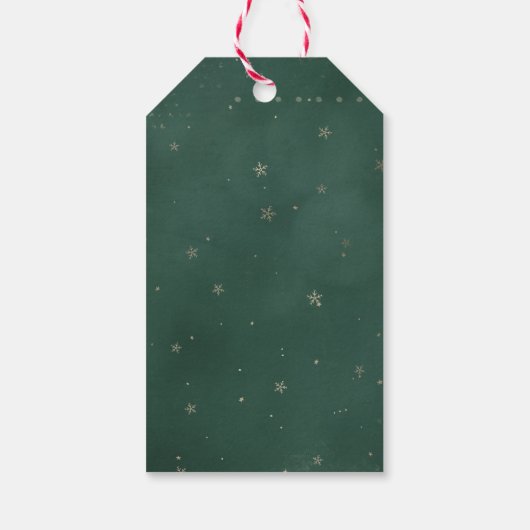 Oh Snap Christmas Gingerbread Man Gift Label Cadeaulabel (Achterkant)