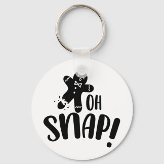 Oh Snap Cookie Kerstmis Sleutelhanger