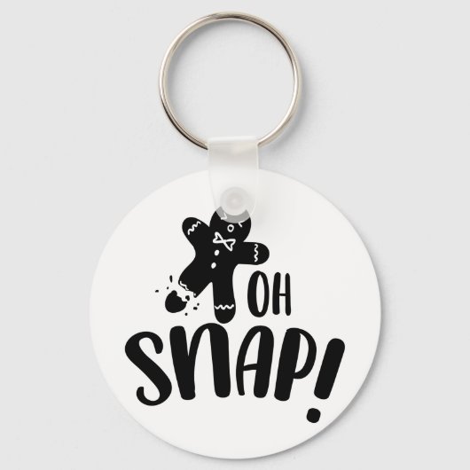 Oh Snap Cookie Kerstmis Sleutelhanger (Voorkant)
