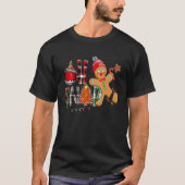 Oh Snap Cookie Man Gingerbrood Kerstmis Light Mer T-shirt (Voorkant)