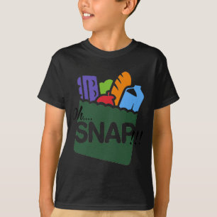 Oh Snap Ebt Voordelen Voedselbonnen Motief Funny T-shirt