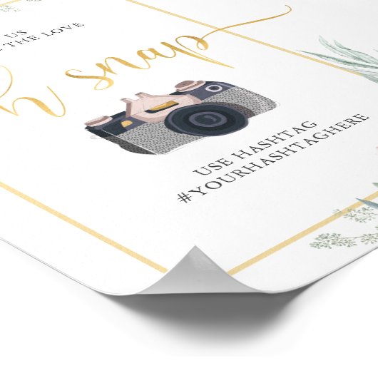 Oh Snap Floral Poster (Hoek)