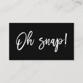 Oh Snap | Fotograaf Visitekaartje (Voorkant)