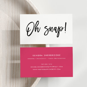 Oh Snap   Fotograaf Visitekaartje