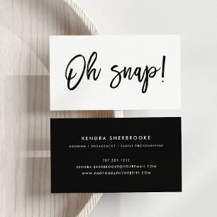 Oh Snap   Fotograaf Visitekaartje