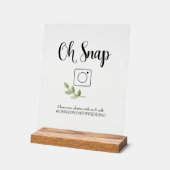 Oh Snap Fotohokje Bord (Hoek)