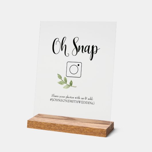 Oh Snap Fotohokje Bord (Hoek)
