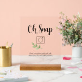Oh Snap Fotohokje Bord (Huwelijk)
