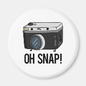 Oh Snap Funny Camera Pun Magneet (Voorkant)