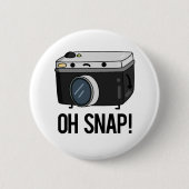 Oh Snap Funny Camera Pun Ronde Button 5,7 Cm (Voorkant)