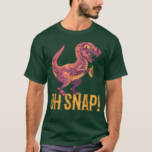 OH Snap Funny Dinosaur Pizza T-shirt