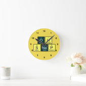 Oh Snap Funny Element Chemistry Teacher Ronde Klok (Huis)