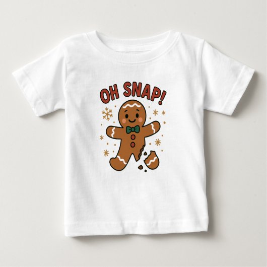 Oh Snap! Funny Gingerbread Cookie Christmas Design (Voorkant)